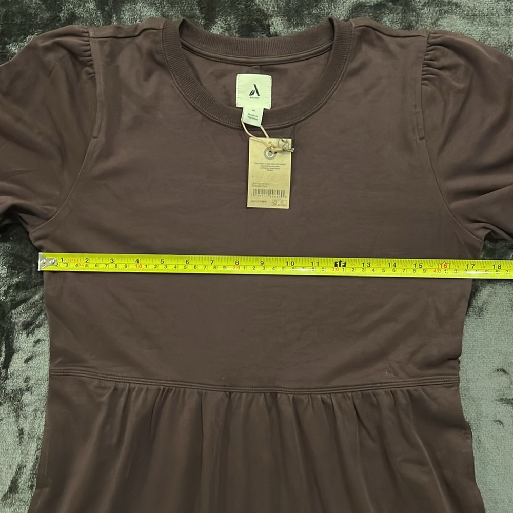 NWT Amazon Short Sleeve Tiered Midi Dress With Pockets - Picture 6 of 12